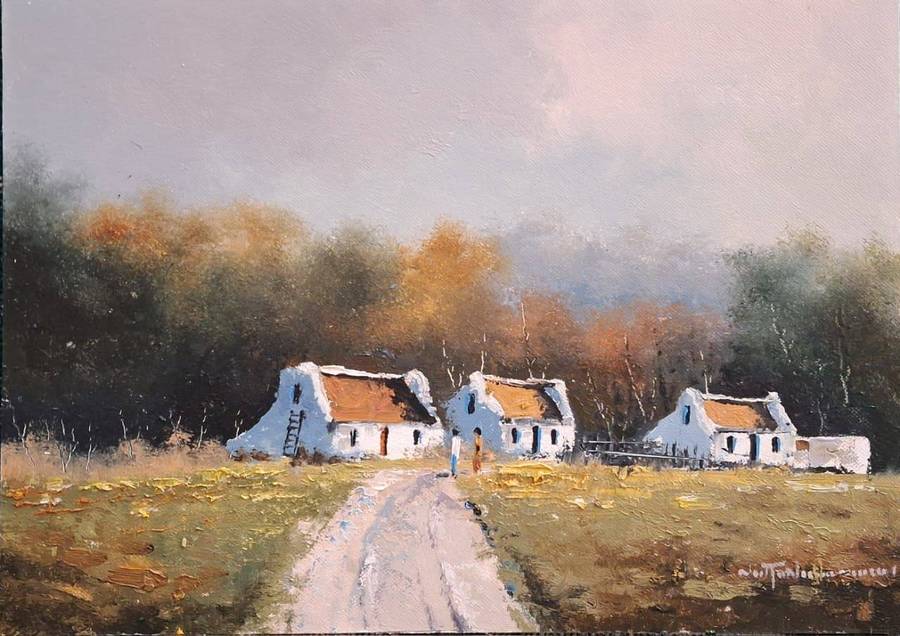 Neil janse Van Nieuwenhuizen Oil on Canvas on Board 35 x 25 cm