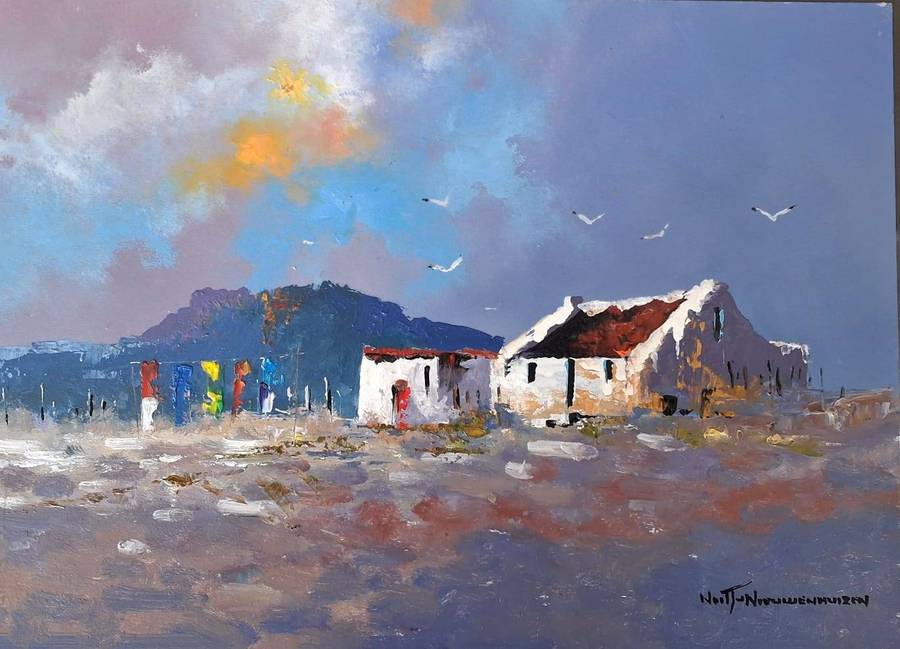 Neil janse Van Nieuwenhuizen Oil on Canvas on Board 35 x 25 cm