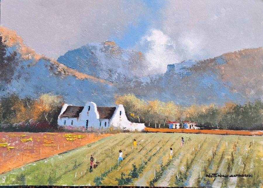 Neil janse Van Nieuwenhuizen Oil on Canvas on Board 35 x 25 cm