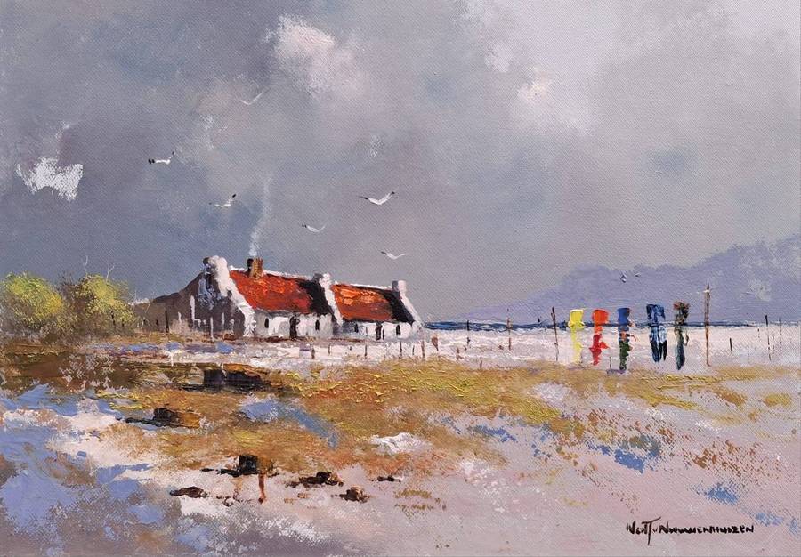 Neil janse Van Nieuwenhuizen Oil on Canvas on Board 35 x 25 cm