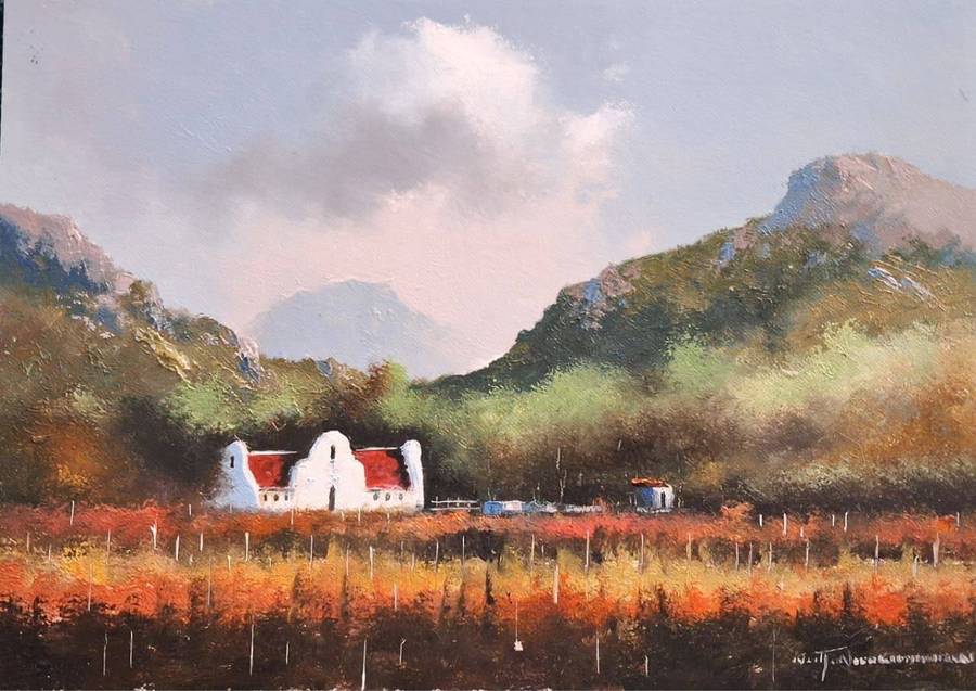 Neil janse Van Nieuwenhuizen Oil on Canvas on Board 35 x 25 cm