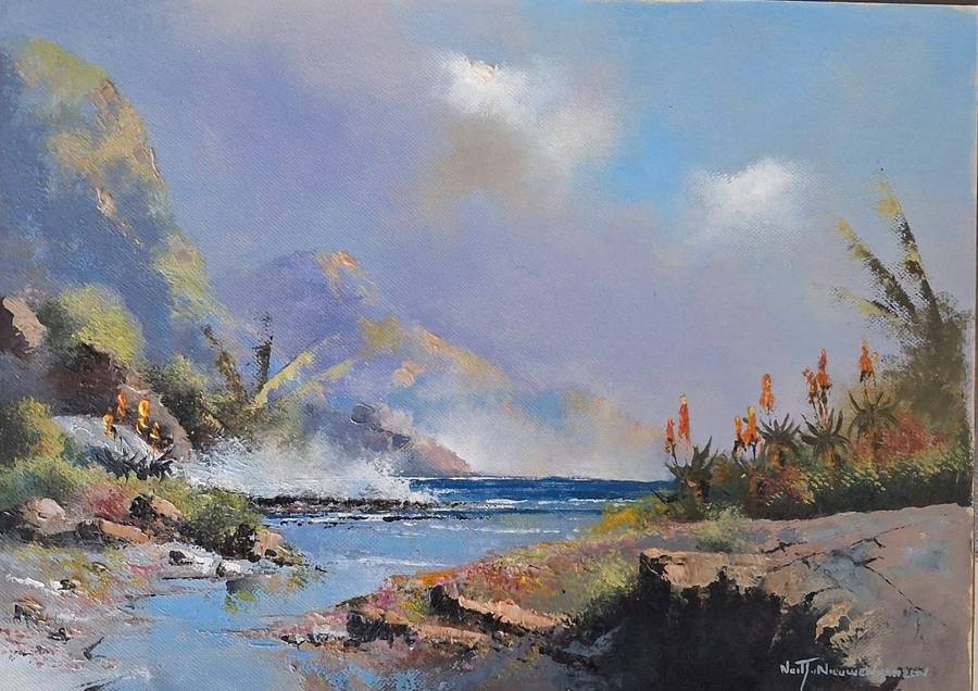 Neil janse Van Nieuwenhuizen Oil on Canvas on Board 35 x 25 cm