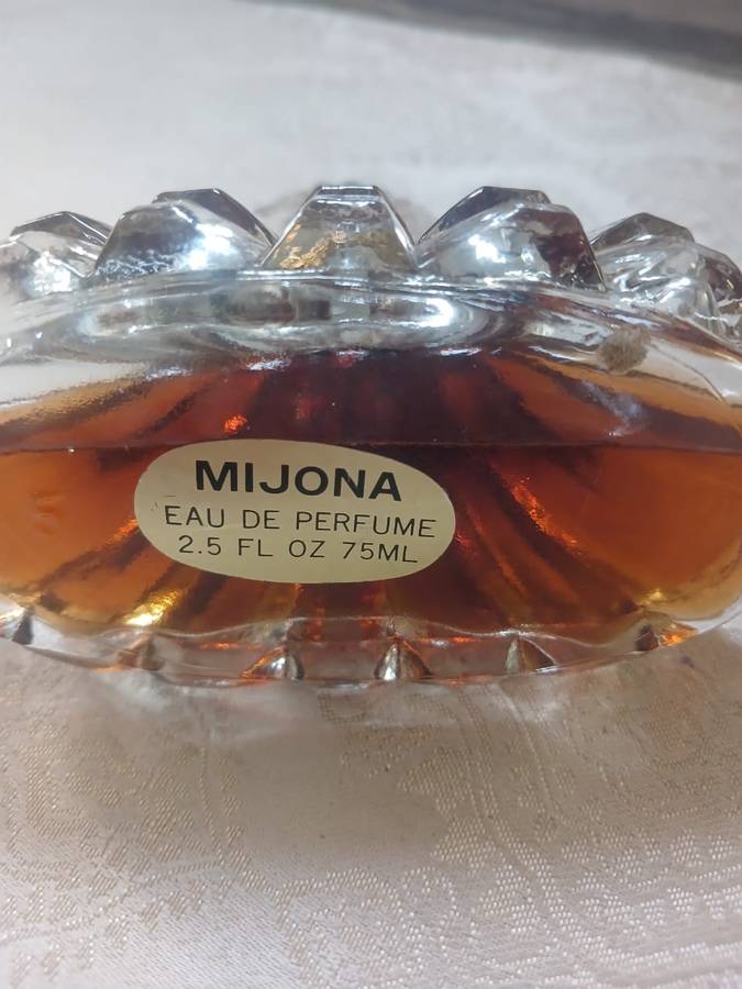 Vintage Glass Bottle with Mijona Perfume 75ml.