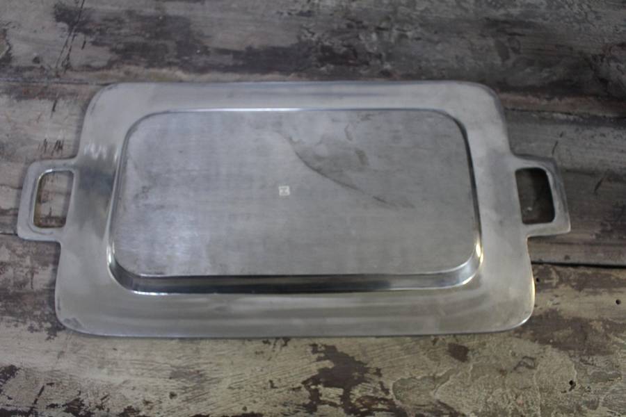 2 Beautiful & Heavy Silver Tray's. Made in India. Ideal for decor or functions.