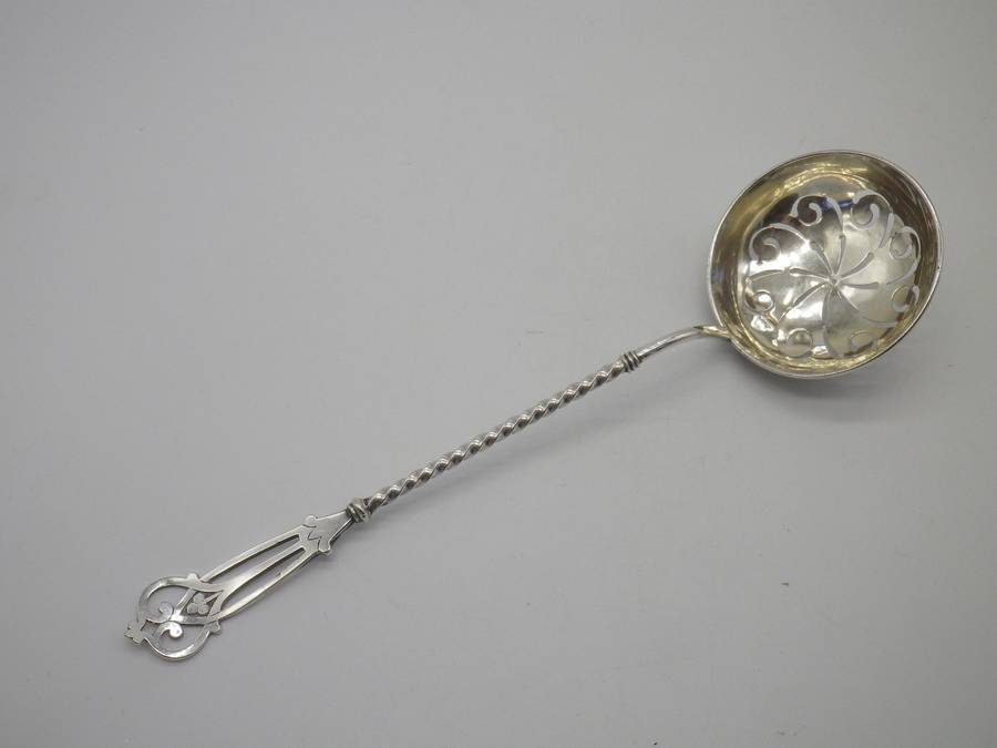 Norwegian 830 Silver Sugar Sifter O I Hovland 21.5 cm 37g
