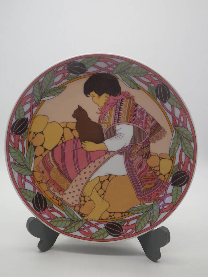 UNICEF CHILDREN OF THE WORLD Vintage '80s Villeroy & Boch Collector's plate no 6 MEXICO