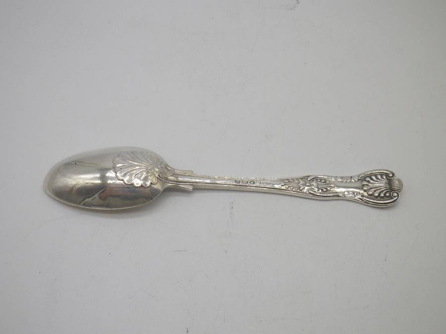 Hallmarked Silver Kings Pattern teaspoon. London, 1891 Josiah Williams & Co 24g