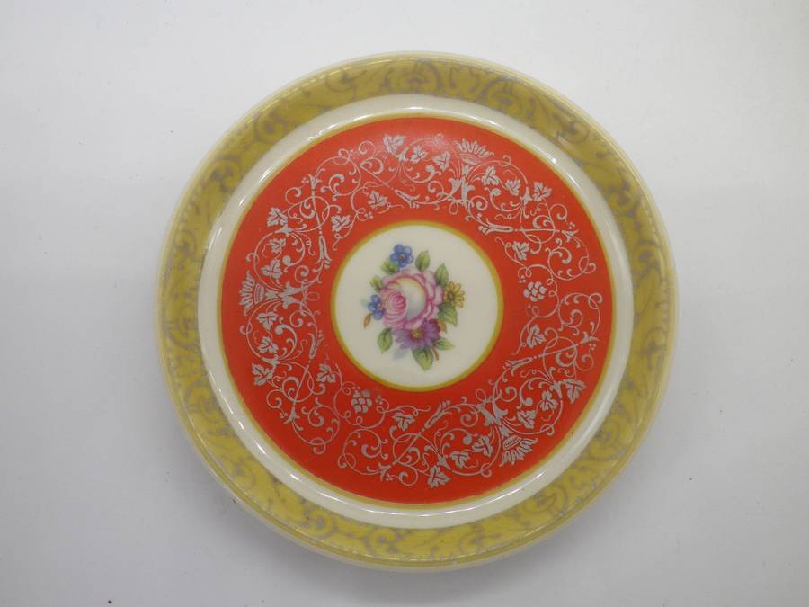 Quartet of Pretty Vintage Pin Trays Rosenthal, Chinese, Midwinter & James Kent.