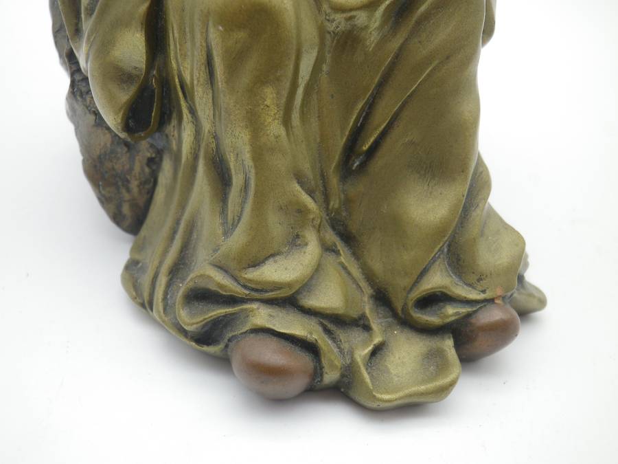 GIOVANNI SCHOEMAN famous SA sculptor, 1978 Mixed Metal Composite Cold Cast Figurine of Lao Yu