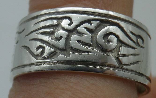 Sterling Silver Men`s Large Vintage Ring  Size: Z.2  7.58g