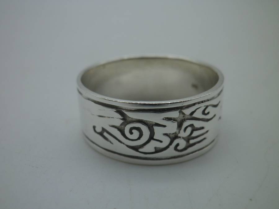 Sterling Silver Men`s Large Vintage Ring  Size: Z.2  7.58g