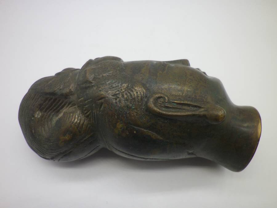 MAGNIFICENT Antique BRONZE KWAN YIN HEAD STATUE. Too beautiful