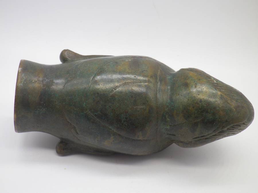 MAGNIFICENT Antique BRONZE KWAN YIN HEAD STATUE. Too beautiful