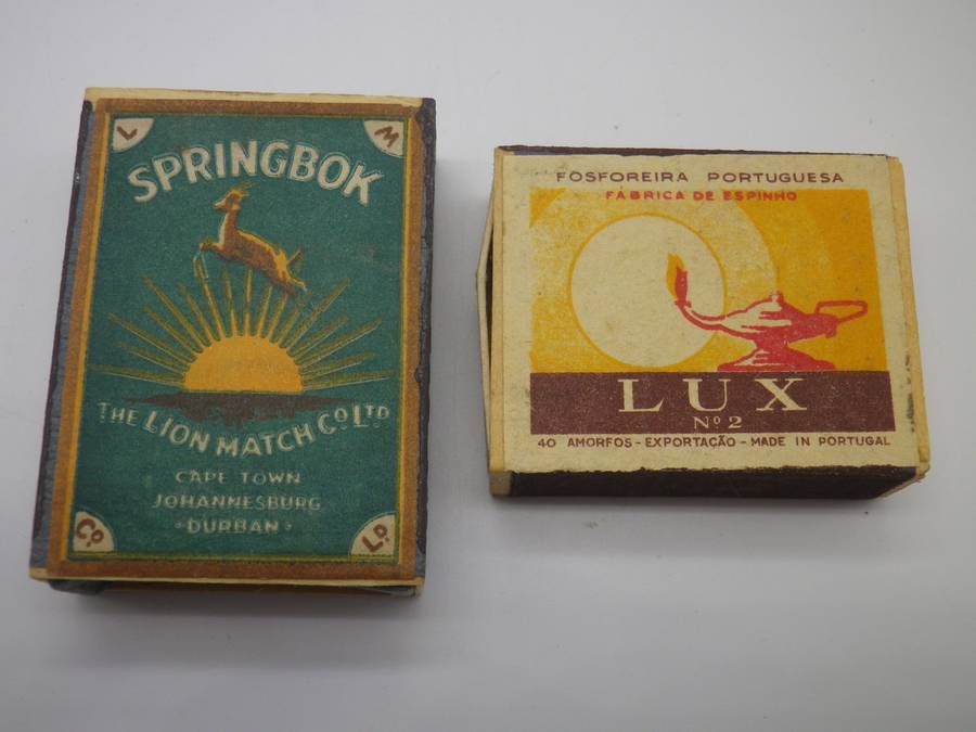 Collection of Thirteen Antique & Vintage matchboxes.