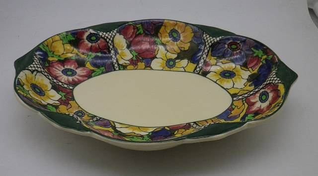 ROYAL DOULTON OVAL BOWL ANEMONE PATTERN OVAL BOWL D5856
