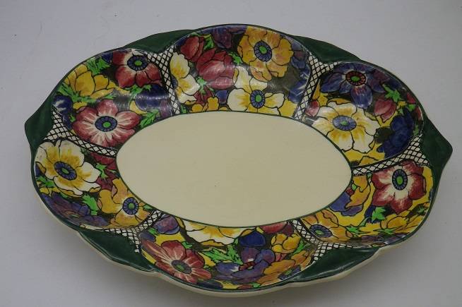 ROYAL DOULTON OVAL BOWL ANEMONE PATTERN OVAL BOWL D5856