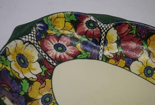 ROYAL DOULTON OVAL BOWL ANEMONE PATTERN OVAL BOWL D5856