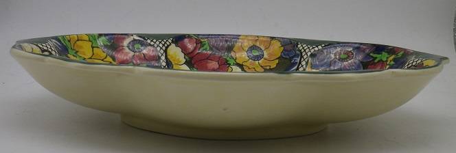 ROYAL DOULTON OVAL BOWL ANEMONE PATTERN OVAL BOWL D5856