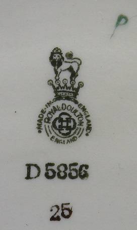 ROYAL DOULTON OVAL BOWL ANEMONE PATTERN OVAL BOWL D5856