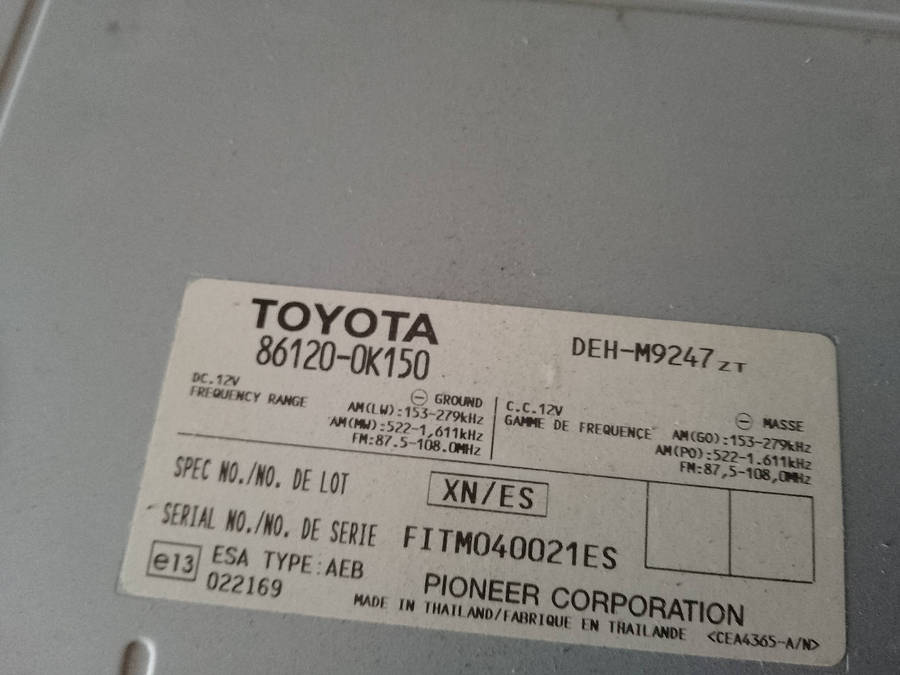 Toyota Hilux Radio new