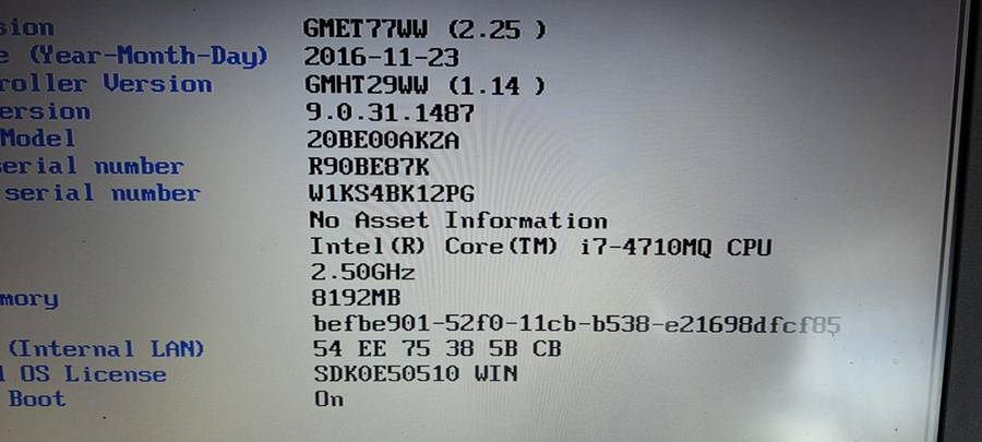 Lenovo T540P Laptop