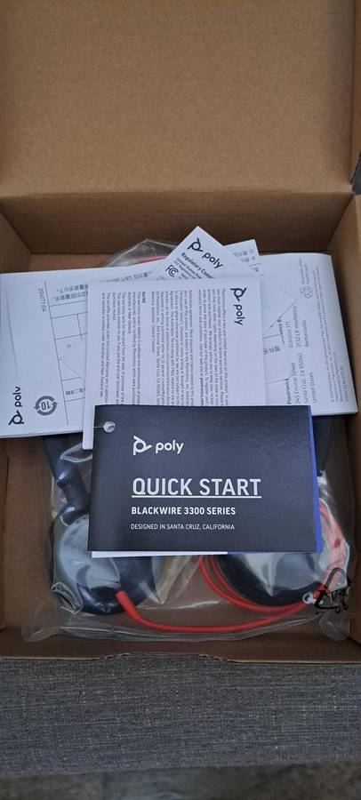 Plantronics Poly BlackWire 3320 Headset