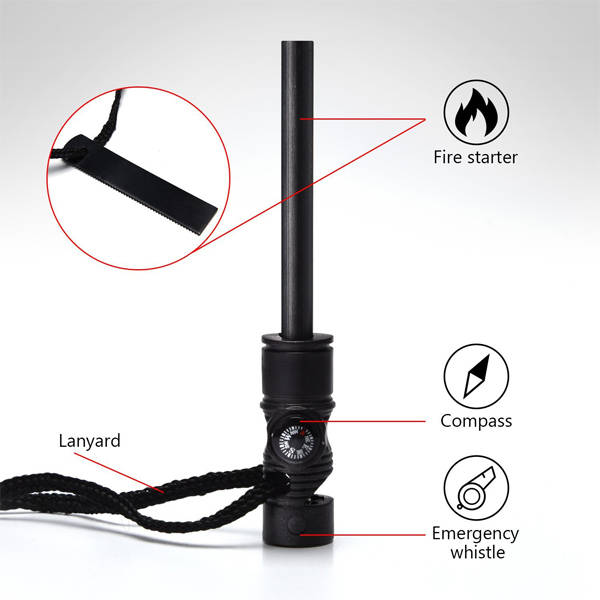 Multifunction Fire Starter Survival Magnesium Outdoor Kit