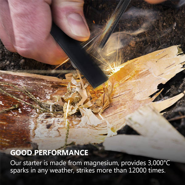 Multifunction Fire Starter Survival Magnesium Outdoor Kit