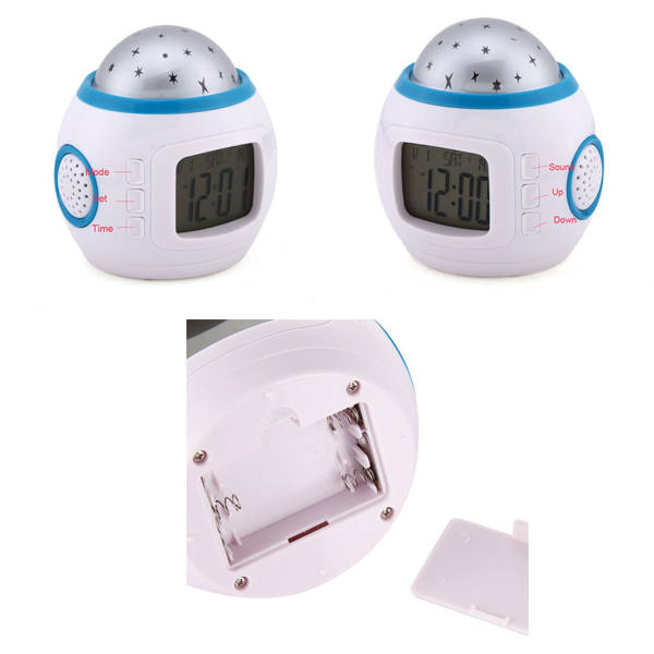 Sky Star Night Lighting Lamp,Star Light Projection Clock