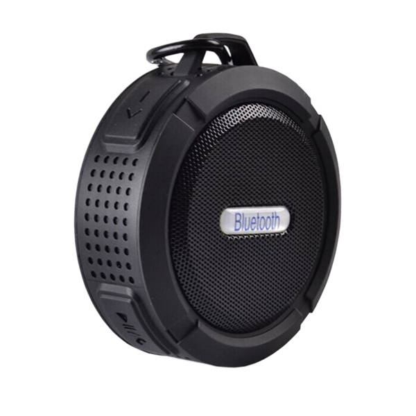 Shower Speaker, Wireless Waterproof Speaker with 5W Driver, Suction Cup, (Black)