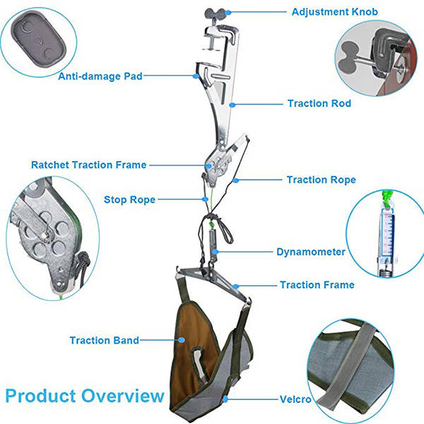 Over Door Cervical Traction Device Set