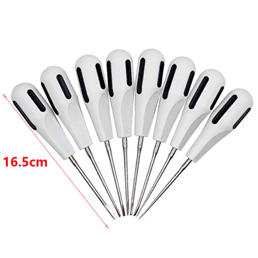 8 in 1 Stainless Steel Dental Elevator Set