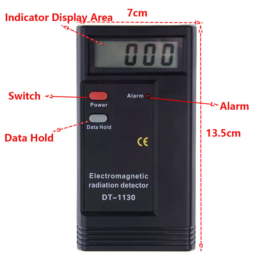 Digital LCD Electromagnetic Radiation Detector