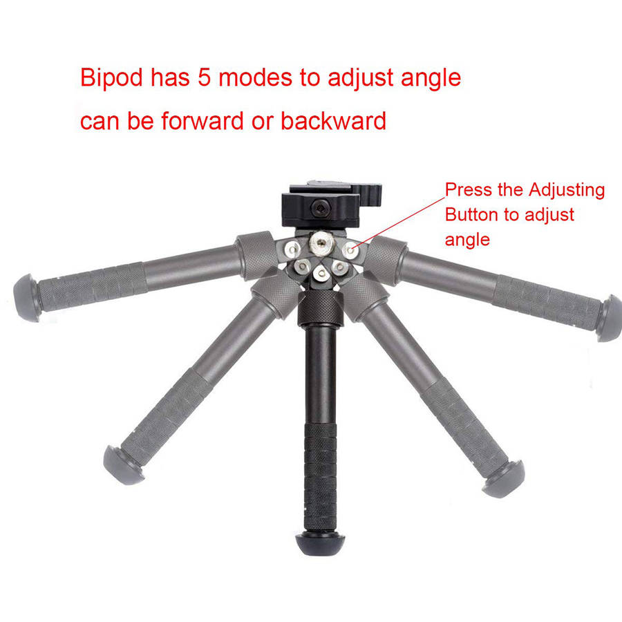 360° Rotatable Adjustable Tactical Hunting Rifle Bipod