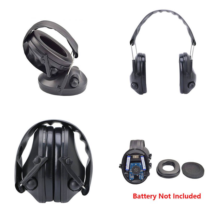 Shooters Hearing Protection Safety Ear Muffs - Black