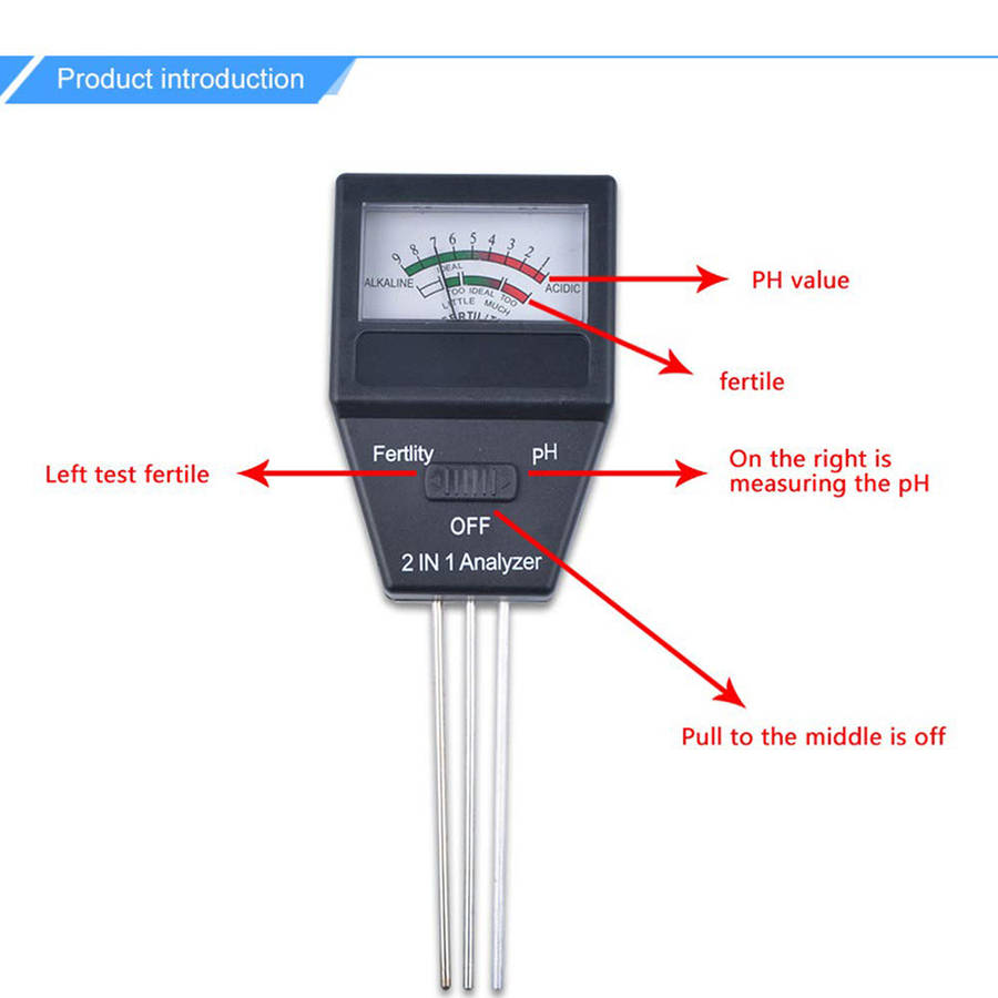 2 in 1 Soil Fertilizer Analyzer with 3 Probes