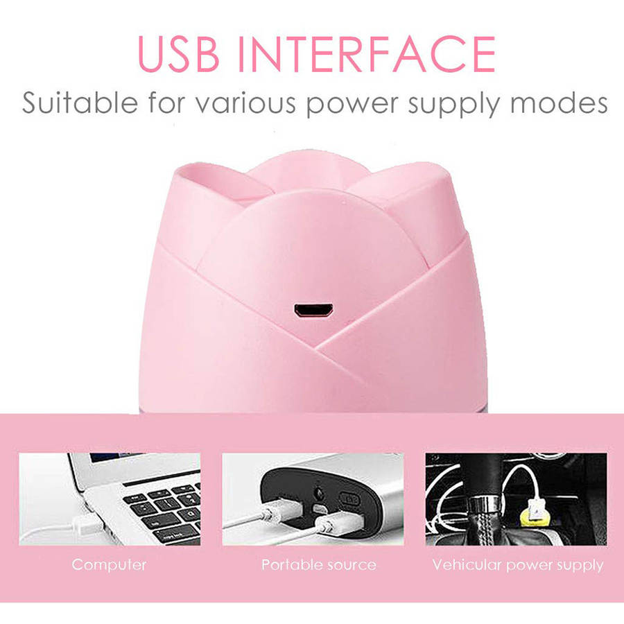 Rose Mini Humidifier - Pink