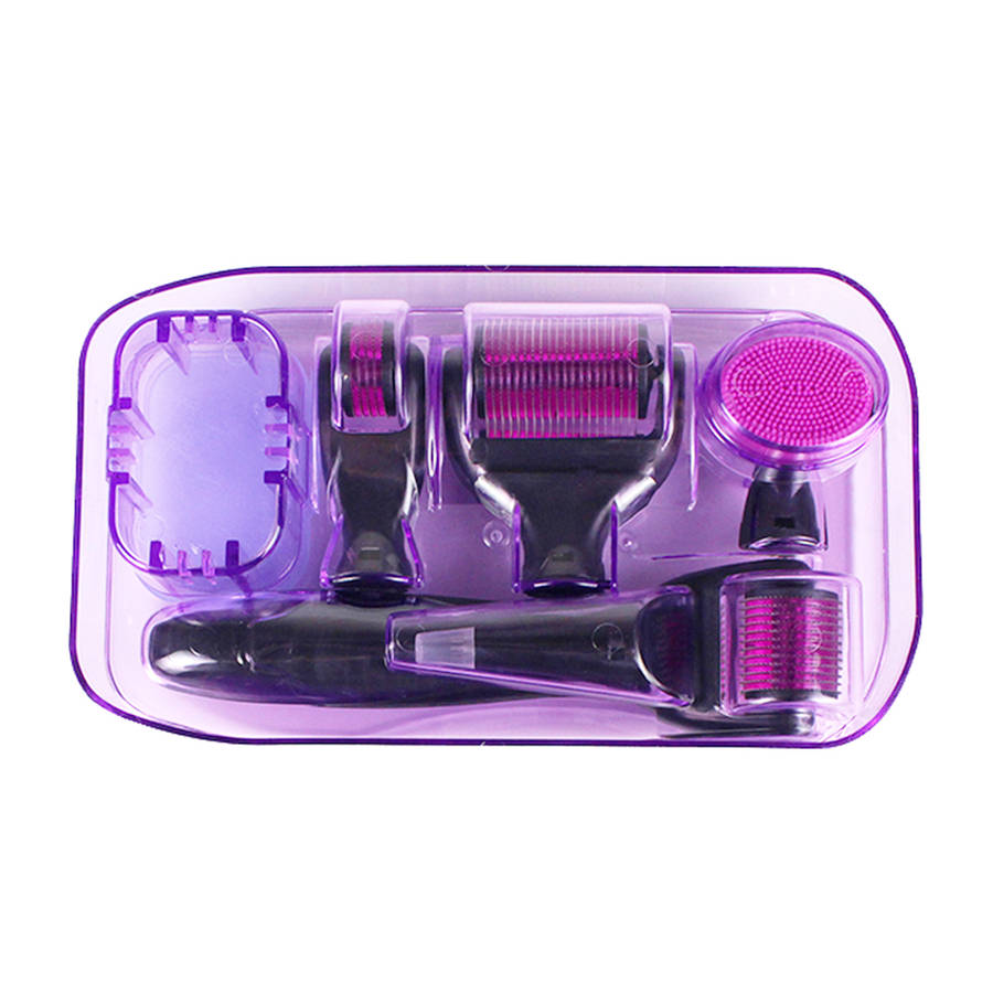 6 in 1 Derma Roller System Set  - Black