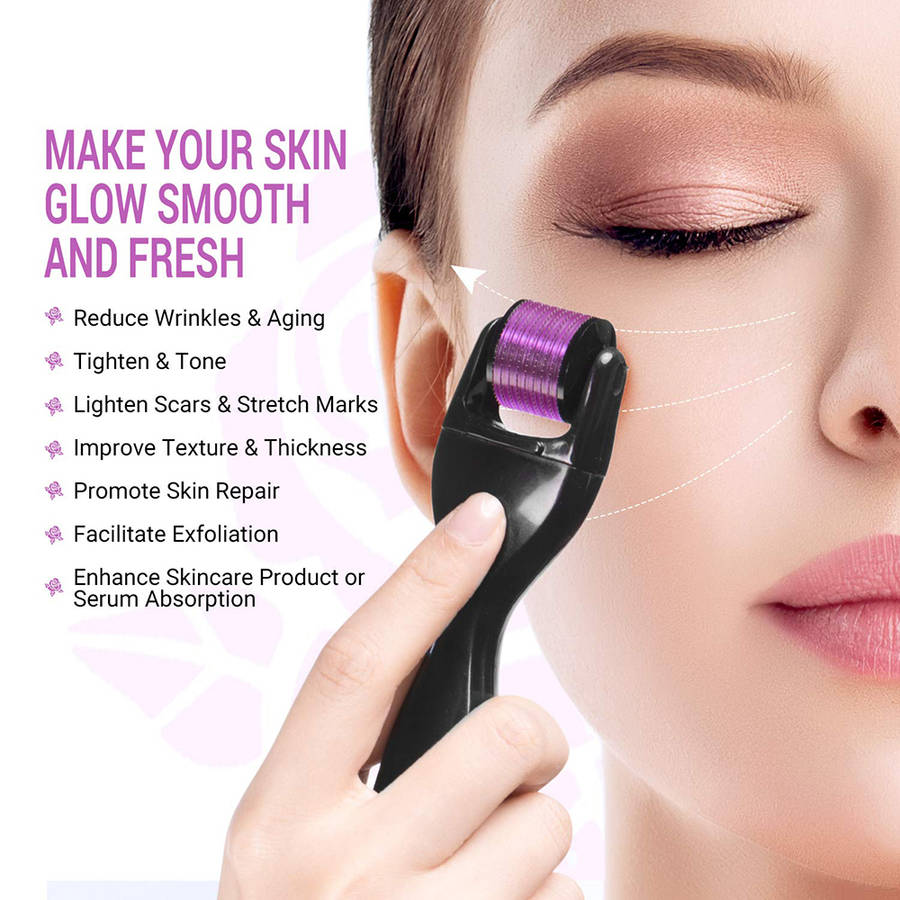 6 in 1 Derma Roller System Set  - Black