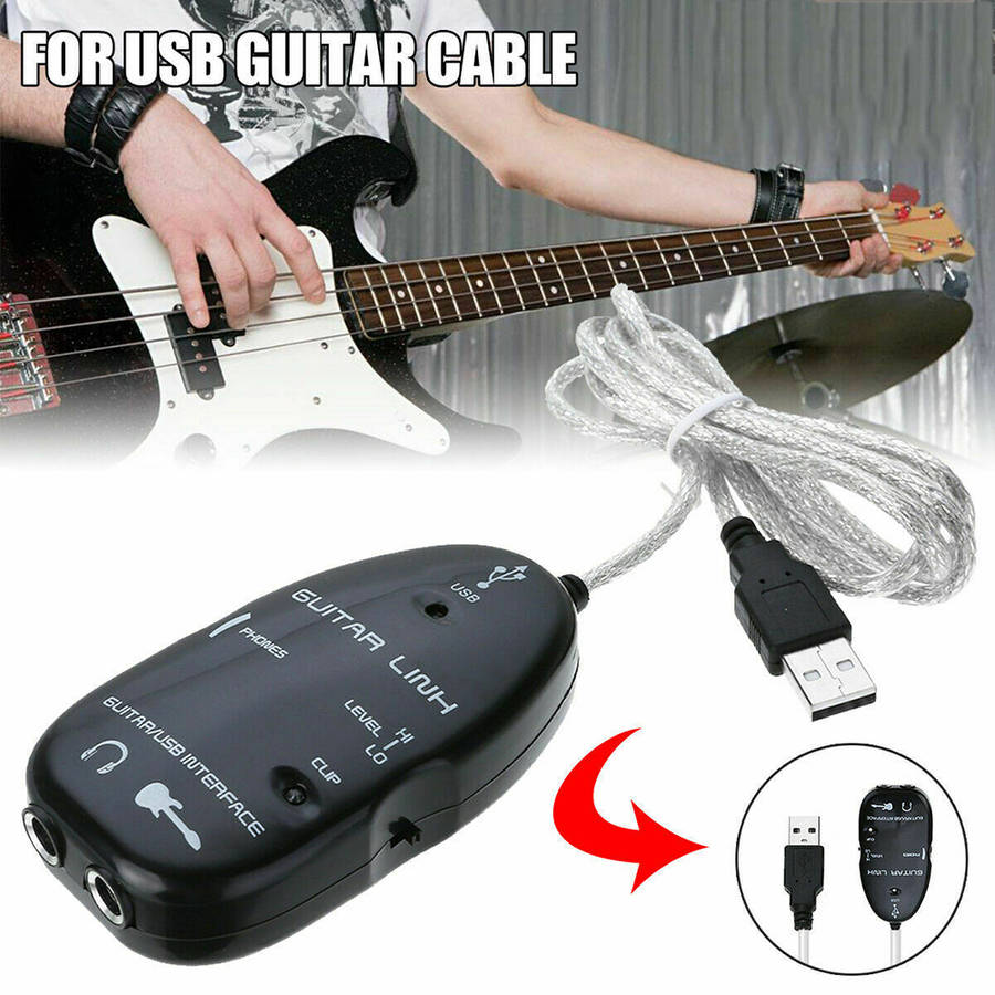 Portable USB Interface Link Cables Guitar Cables Adapter