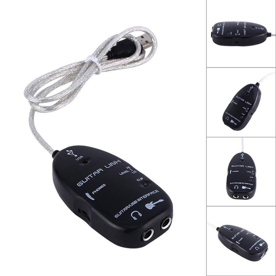 Portable USB Interface Link Cables Guitar Cables Adapter