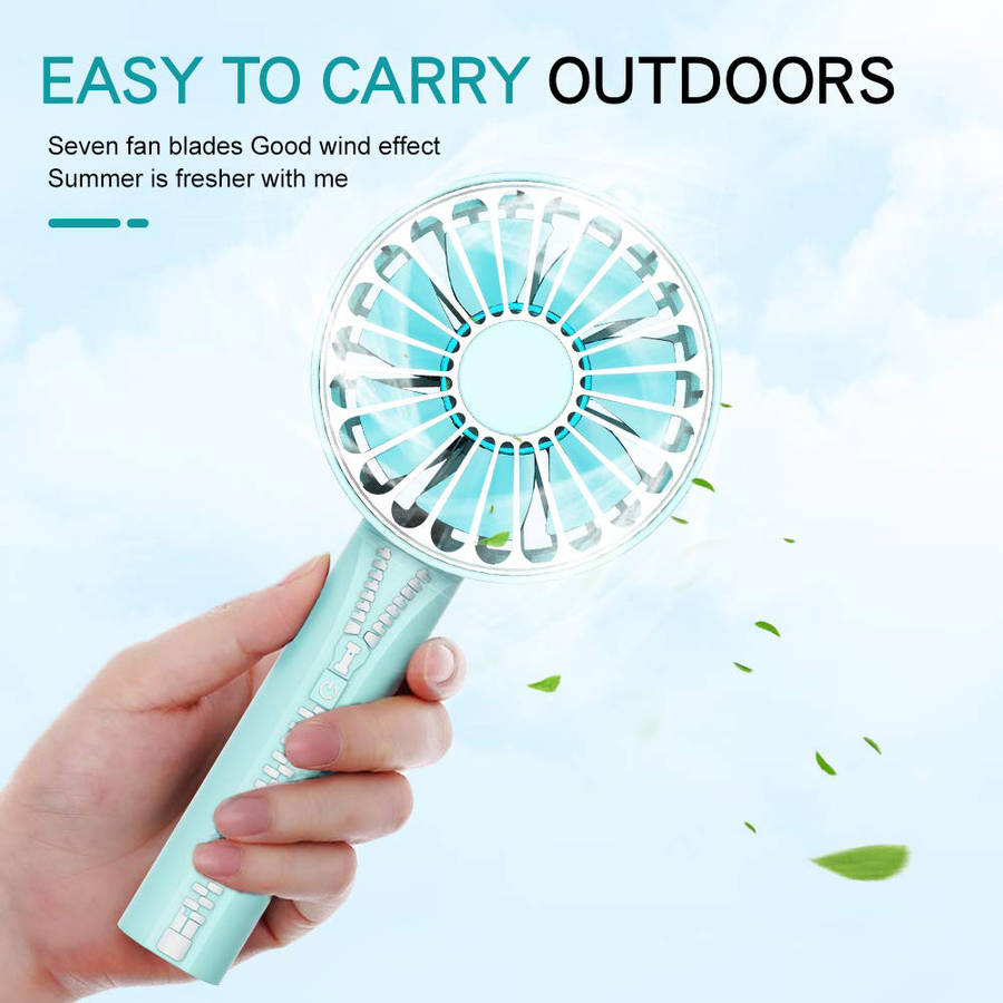 3 in 1 Creative Mini Handheld USB Zipper Fan