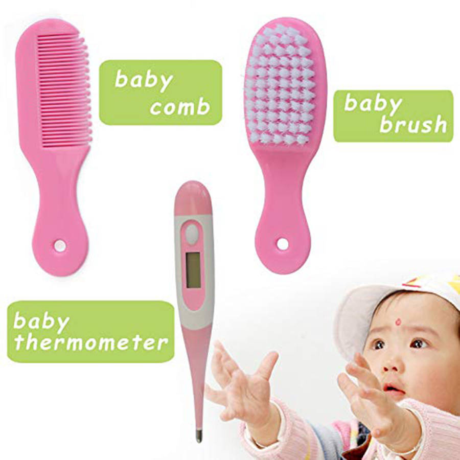 9 in 1 Essential Baby Grooming Healthcare Kit - Pink