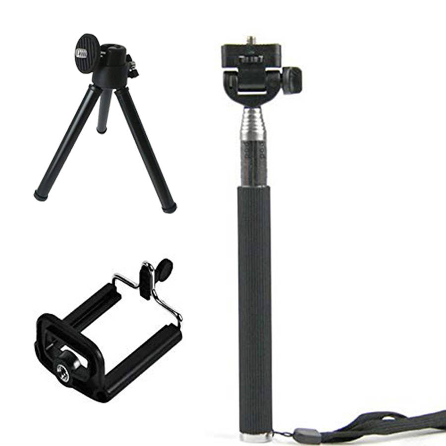 10 in 1 Function Cell Phone Lens Kit with Tripod & Selfie Stick - 8X