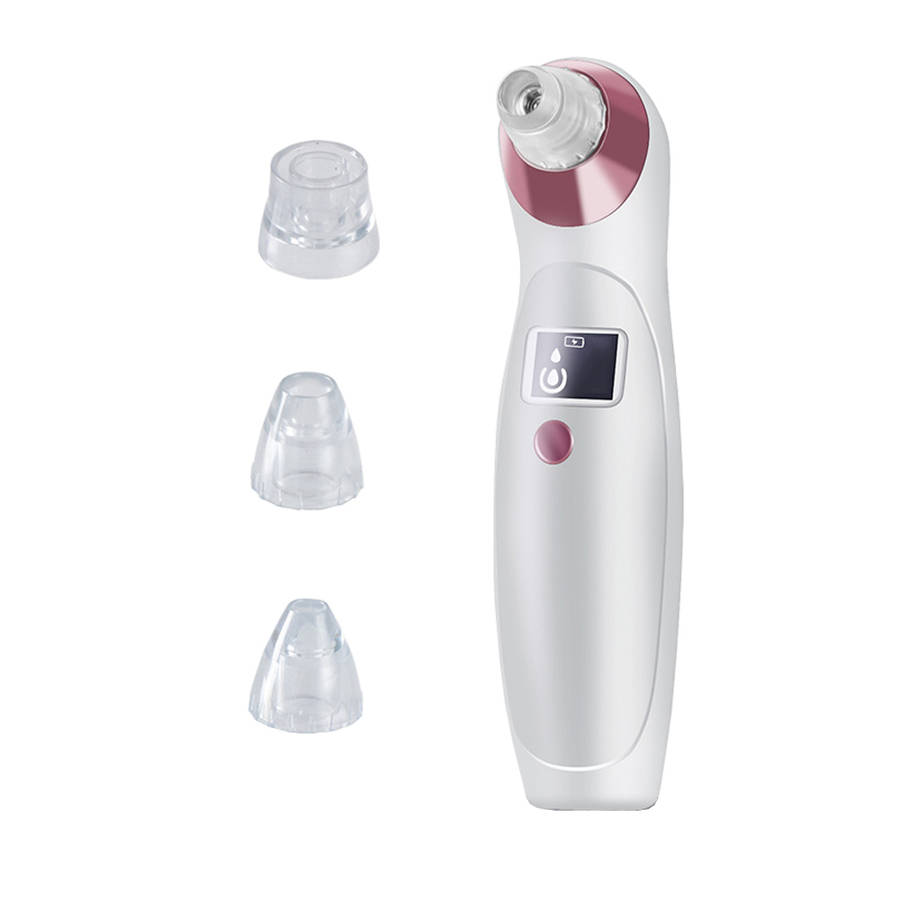 Electronic Blackhead Remover Vacuum Cleaner with 4 Probe - Pink