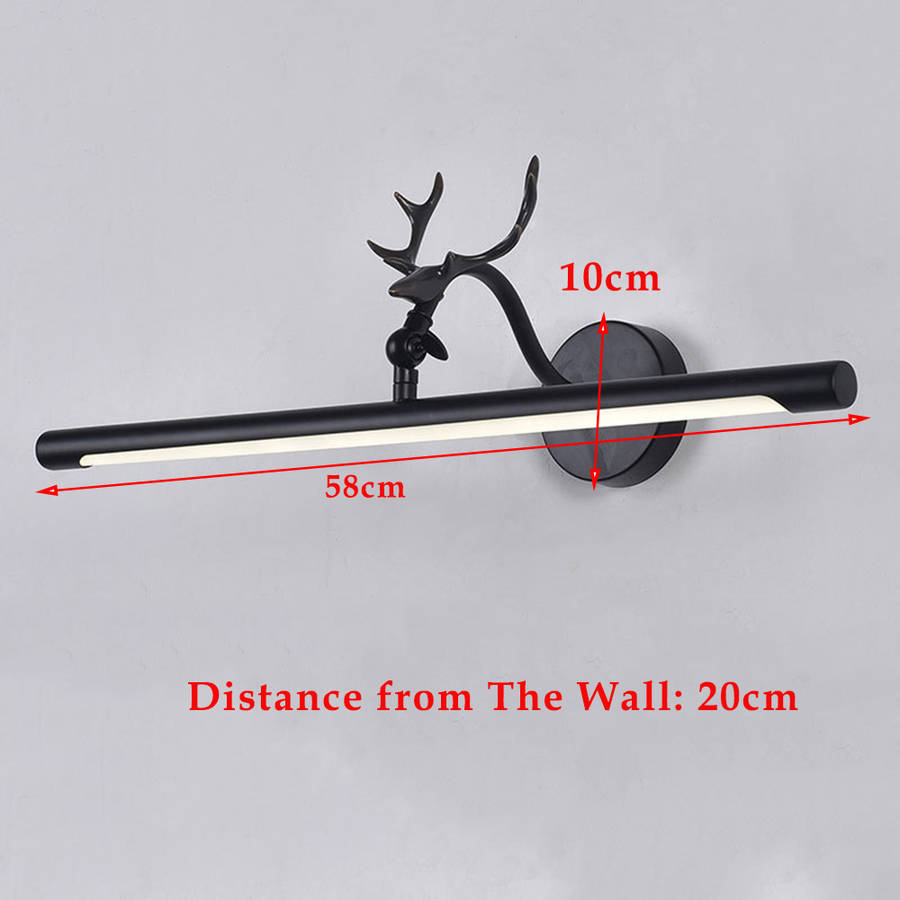 12 Watt Antler LED Wall Bathroom Mirror Front Light - 58cm