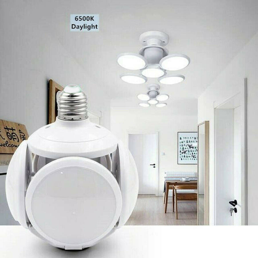 40W E27 Deformable LED Folding Football UFO Garage Light Bulb