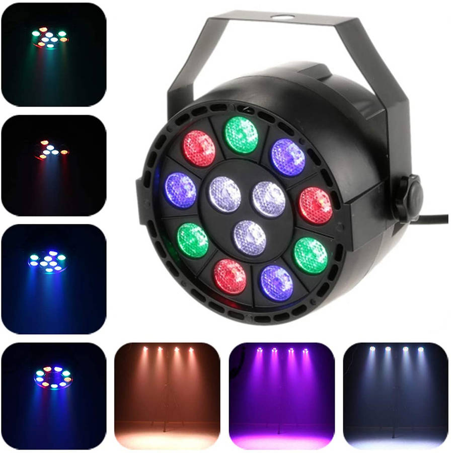 12W 12 LEDs Mini LED Uplight RGBW Par Light