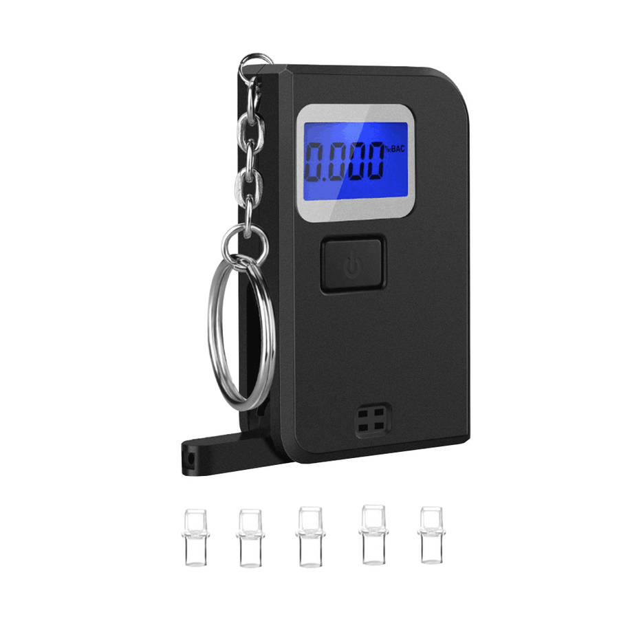 Portable Professional Breath Alcohol Detector with Digital LCD Display
