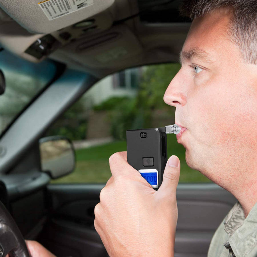 Portable Professional Breath Alcohol Detector with Digital LCD Display